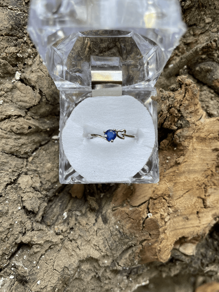 The Sapphire Heart Ring - rings at AmbsbyMaria