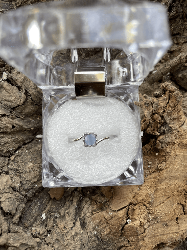 Blue Moonstone Ring - rings at AmbsbyMaria