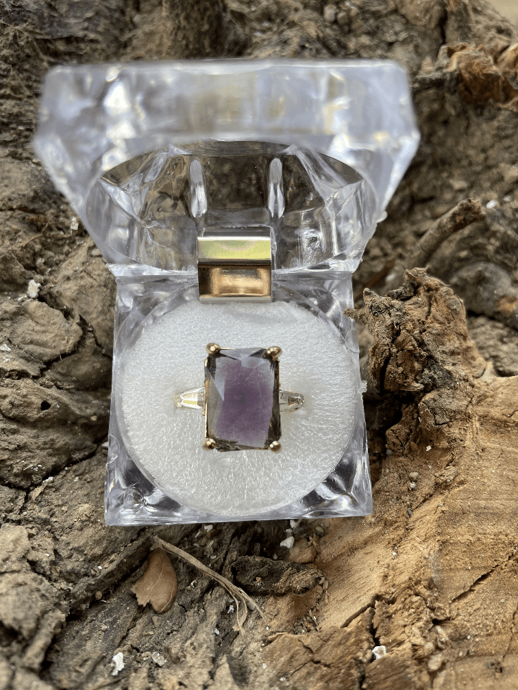 Trendy rings: Royal Purple Ring at AmbsbyMaria